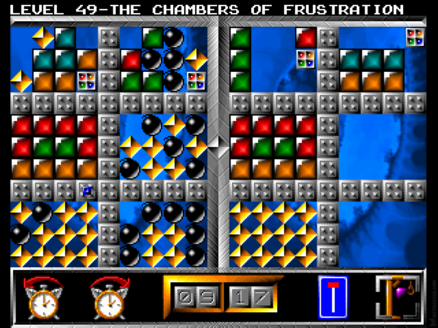 Clockwiser puzzle game, 1994 ─ Amiga, CD32 console, MS-DOS, Windows 3.1